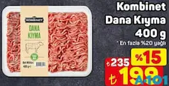 KOMBİNET DANA KIYMA 400 G KOMBİNET DANA KIYMA 400 G